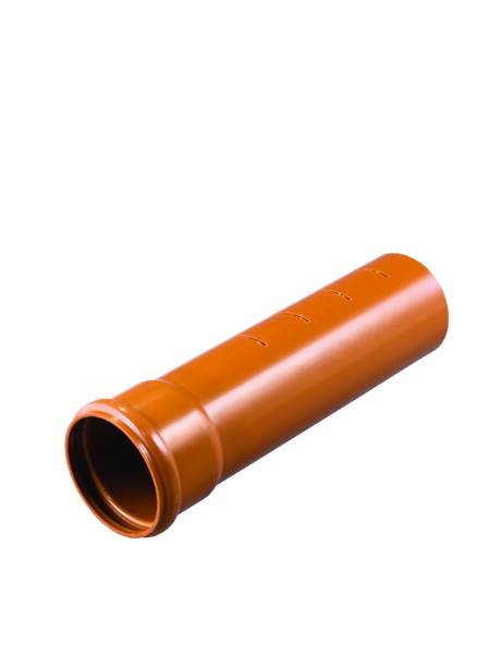 Solid wall underground drainage system