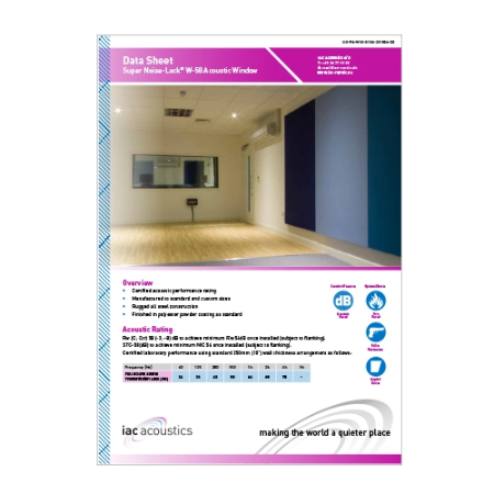 Super-Noise Lock W-58 Datasheet