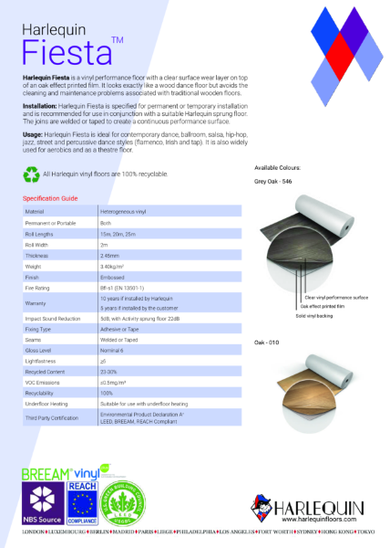 Harlequin Fiesta Performance Vinyl Suface