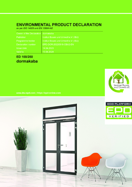 EPD dormakaba ED100 - ED250