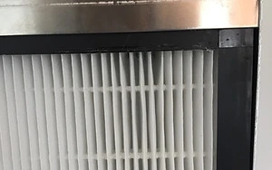 Plissèfilter, komplett med ramme