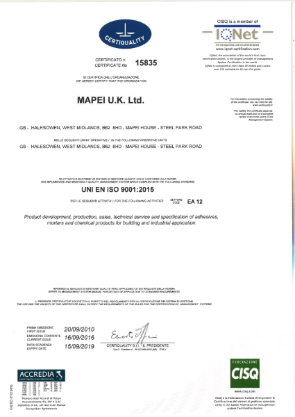 ISO 9001:2015 Certificate