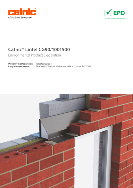 Catnic CG90/100 Steel Cavity Wall Lintel EPD