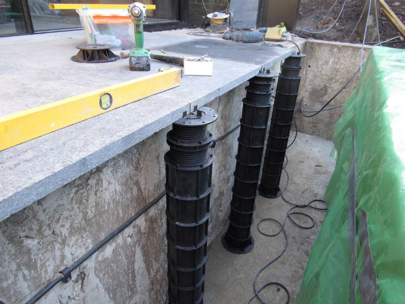 1 metre high Megapads for jacuzzi project