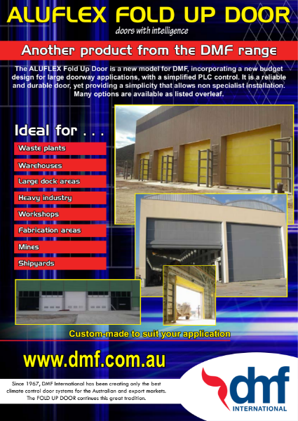 Aluflex Fold Up door brochure