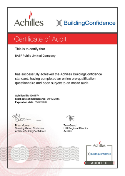 Building Confidence Certificate