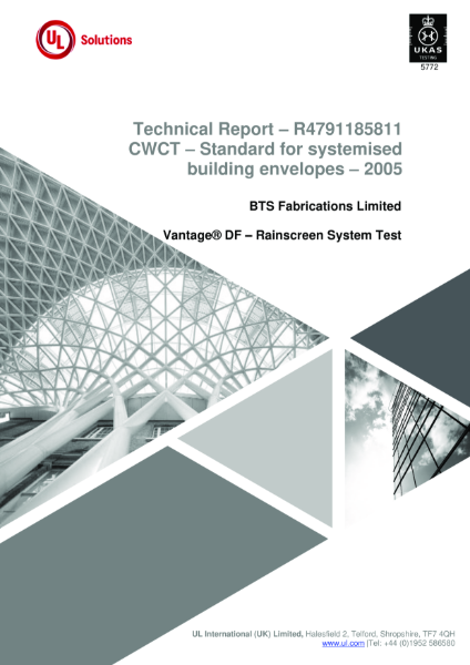 VANTAGE® DF - 2024 CWCT Test Report R4791185811