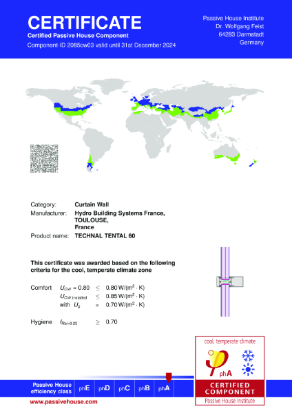 Passive House Institute - Certificate