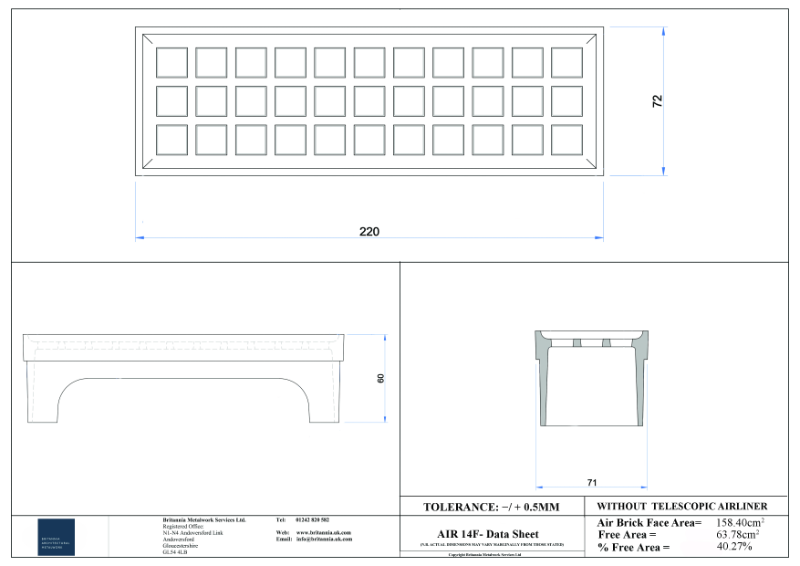 Air 14F Air Brick Datasheet Without Telescopic Airliner