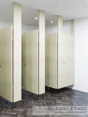 Toilet cubicle - Recessed Pedestal Ceiling Fixed (RC)