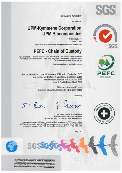 PEFC Chain of Custody