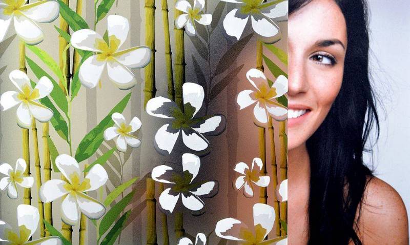 SXEG-4860 Bamboo Flowers Window Film