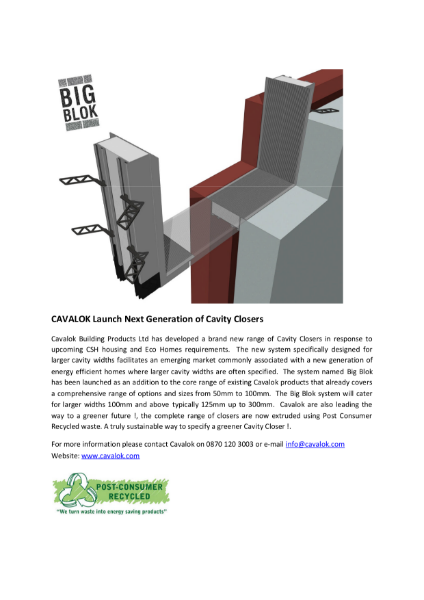 Cavalok Launch Next Generation of Cavity Closers