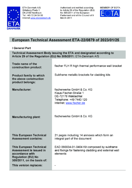 European Technical Approval (ETA)