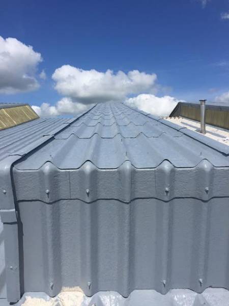 Asbestos roof refurbishment coating in Preston