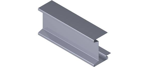 Plain Aluminium Fascia Profile