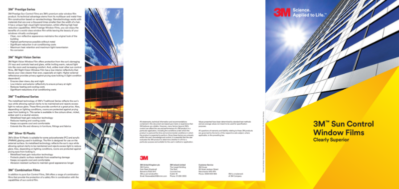 3M Sun Control Window Film Brochure