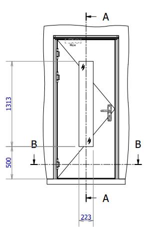 Drawing P004 - M41 single leaf external door block frame