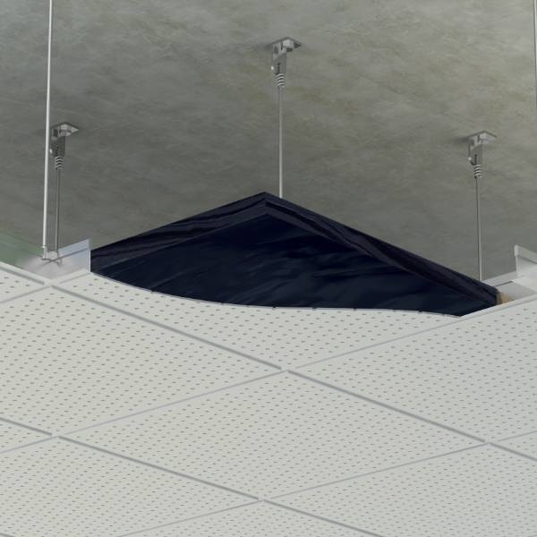 MP561 Black Polythene Enclosed Acoustic Ceiling Pad - Black Polythene Enclosed Acoustic Pad