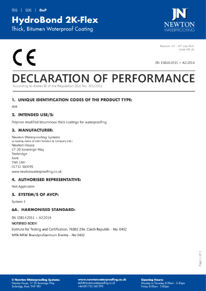 HydroBond 2K-Flex DoP