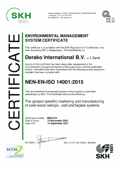 Environmental Management System Certificate 