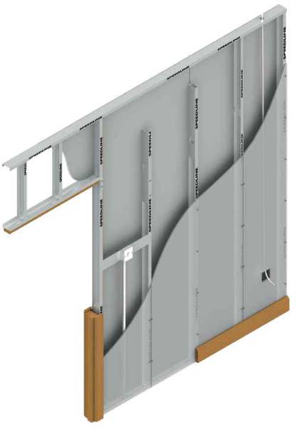 SPEEDLINE Single Frame Partition Systems Utilising British Gypsum WallBoard