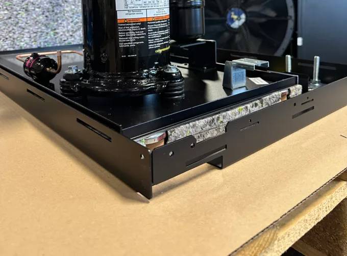 Compressor bearings for quiet heat pumps