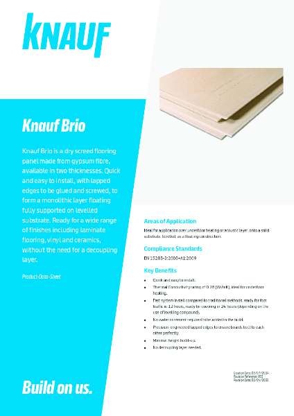 Product Data Sheet - Brio