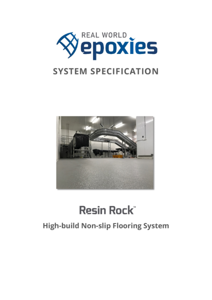 Resin Rock Specification
