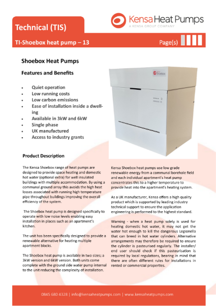 TI-Shoebox heat pump – 13