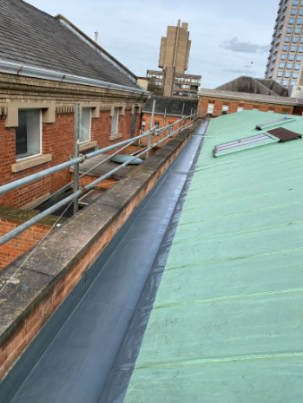 RapidRoof Pro Gutter university gutter refurbishment