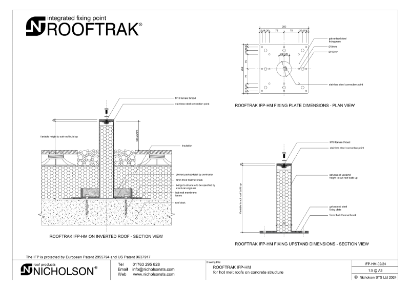 ROOFTRAK IFP-HM Technical Data Sheet