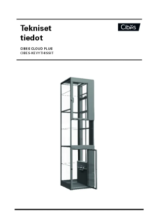 Tekniset tiedot Cibes Cloud Plus