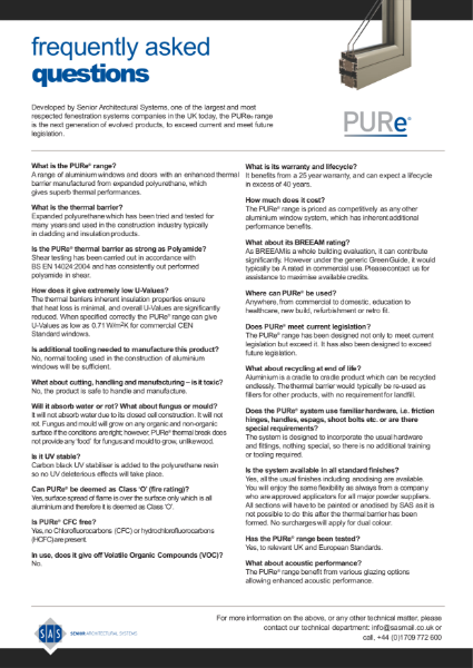 SAS PURe® Systems FAQ