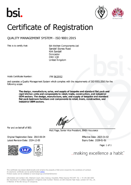 ISO9001:2015 Quality Management System