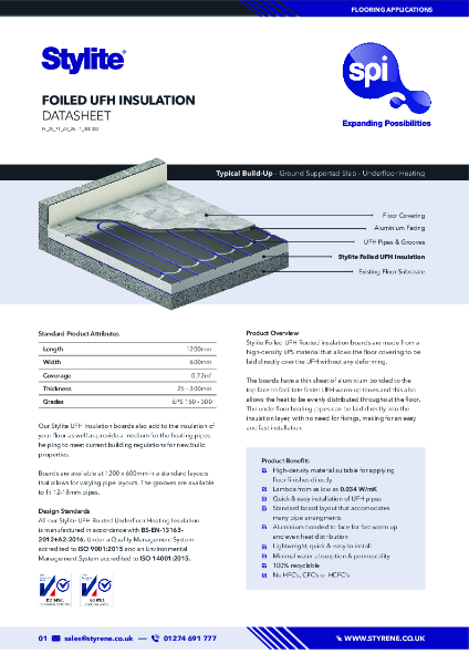 Stylite UFH Insulation Board