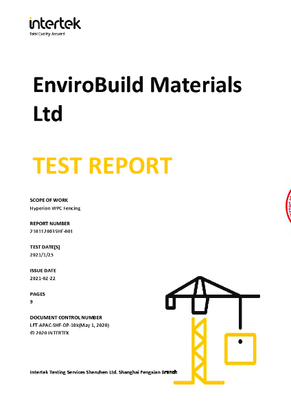 EnviroBuild Composite Fencing Wind Testing
