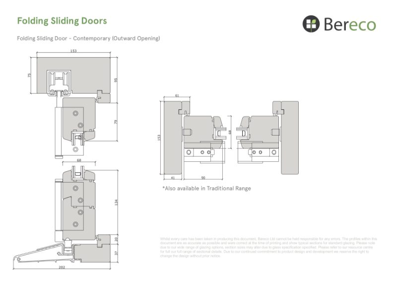 Folding Sliding Doors Sections Bereco Ltd NBS Source