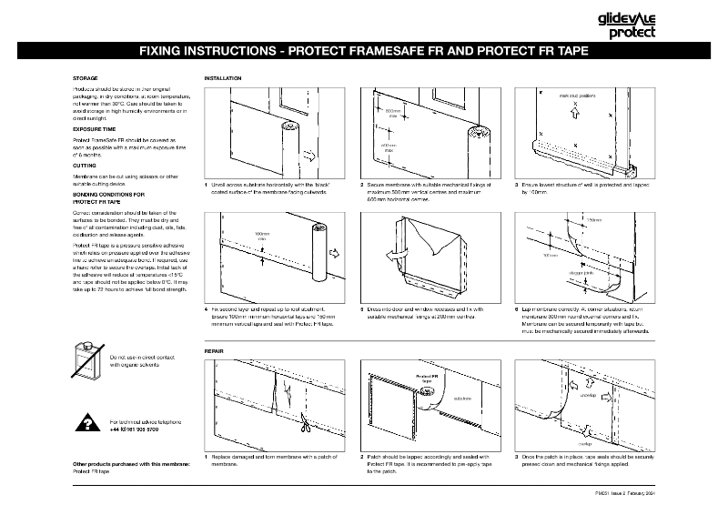 Glidevale Protect - Fixing Instructions - Framesafe FR