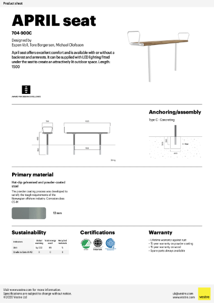 APRIL Bench - 704-900C