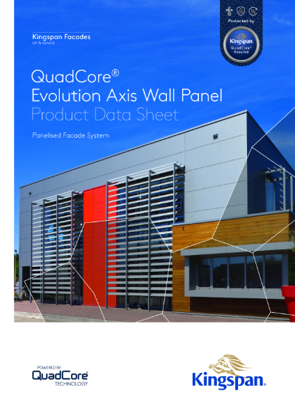 QuadCore Evolution Axis Wall Panel Product Data Sheet