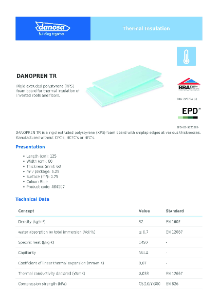 Danosa - DANOPREN TR 60mm