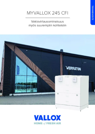 MyVallox 245 CFi - Tekninen Esite