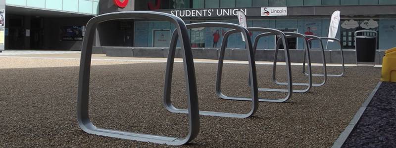 Collect Litter bin and Ride cycle stand for Lincoln University students union