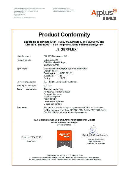 Certificate of Conformity