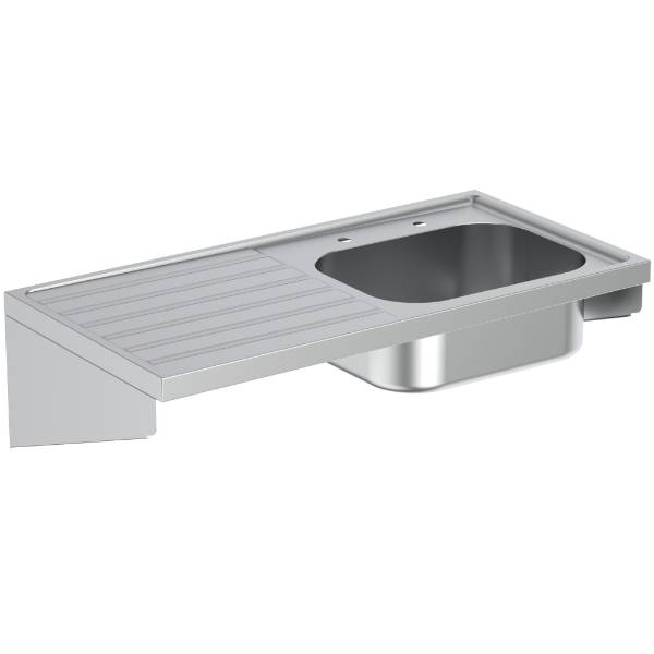 Doon Sink 120x65cm, 2 Taphole - Stainless Steel Sink and Drainer