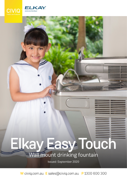 Elkay® Easy Touch Wall Mount Drinking Fountain (Manual Push Bar)