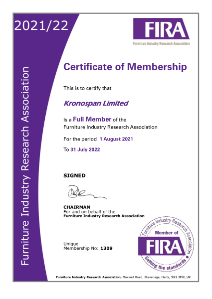 FIRA Membership Certificate
