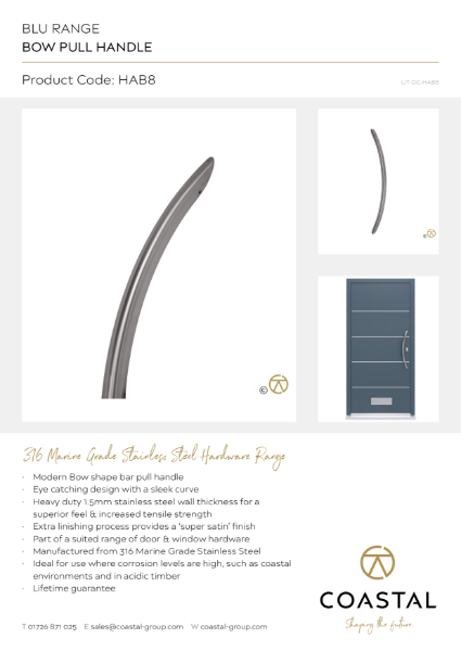 BLU™ - HAB8 'Bow' Pull Handle Data Card