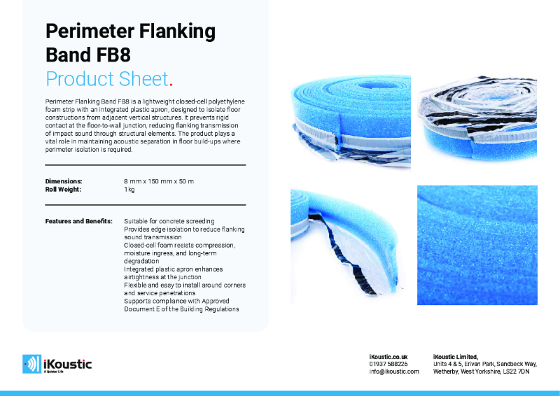 iKoustic® Perimeter Flanking Band FB8 Data Sheet